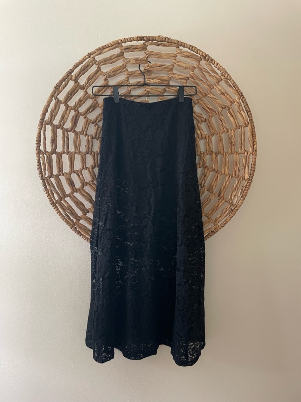 WAYF Black Lace Skirt